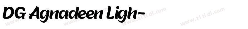 DG Agnadeen Ligh字体转换